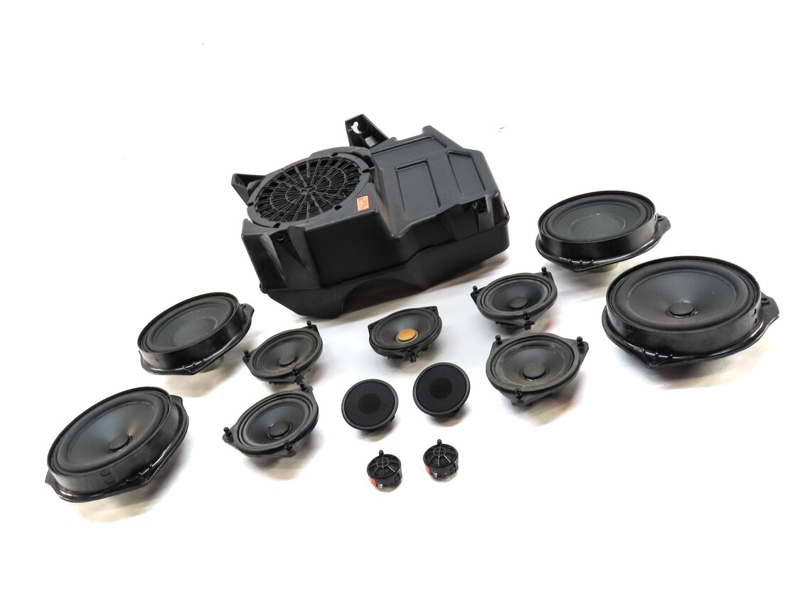 Thumbnail 3: 2014 MERCEDES GL450 (X166) FRONT REAR LEFT RIGHT LOGIC 7 SPEAKER SET 14