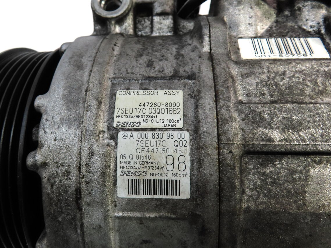 Thumbnail 6: 2014-2015 MERCEDES GL450 GL550 GL63 (X166) 4.6L ENGINE A/C AIR COMPRESSOR PUMP