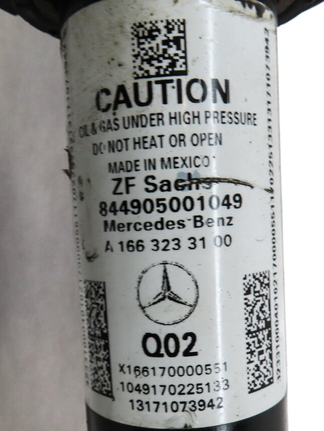 Thumbnail 7: 2013-2019 MERCEDES GL350 GL450 GL550 GLS (W166 X166) LEFT FRONT AIR SHOCK STRUT