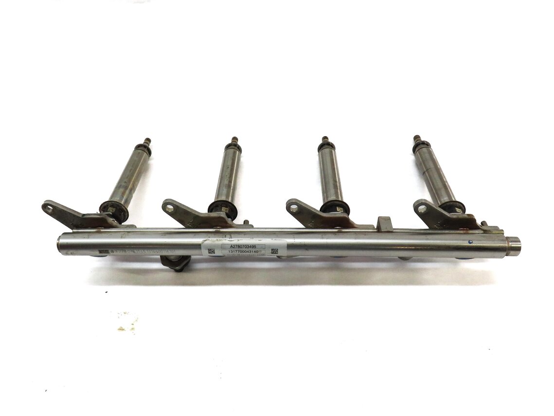 Thumbnail 3: 2014 MERCEDES GL450 X166 4.6L TURBO ENGINE RIGHT FUEL INJECTOR SET 4 & FUEL RAIL