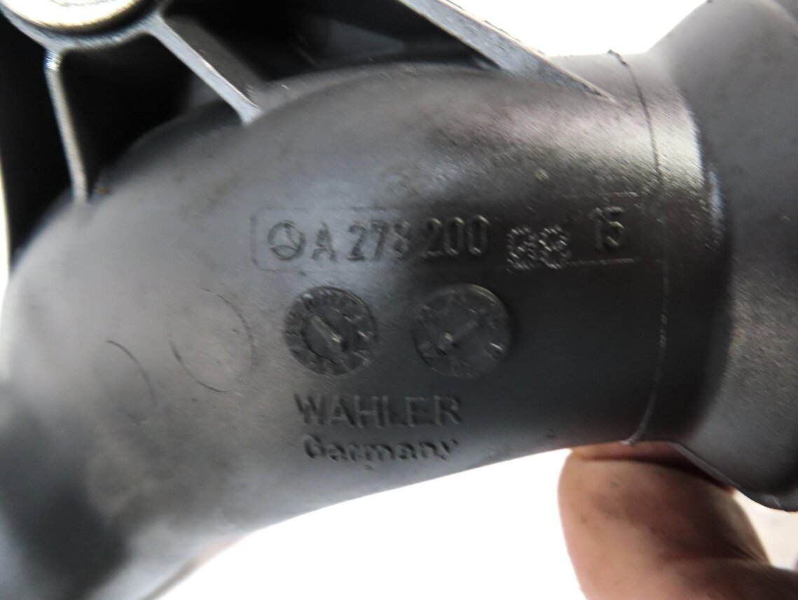 Thumbnail 5: 2014 MERCEDES GL450 (X166) 4.6L TURBO ENGINE THERMOSTAT HOUSING PIPE 2782000815