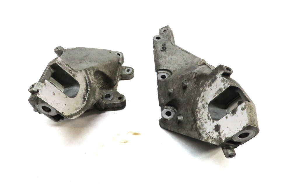 2014 MERCEDES GL450 X166 4.6L TURBO ENGINE LEFT & RIGHT MOTOR MOUNT BRACKET SET2