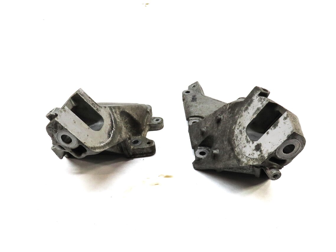 Thumbnail 2: 2014 MERCEDES GL450 X166 4.6L TURBO ENGINE LEFT & RIGHT MOTOR MOUNT BRACKET SET2