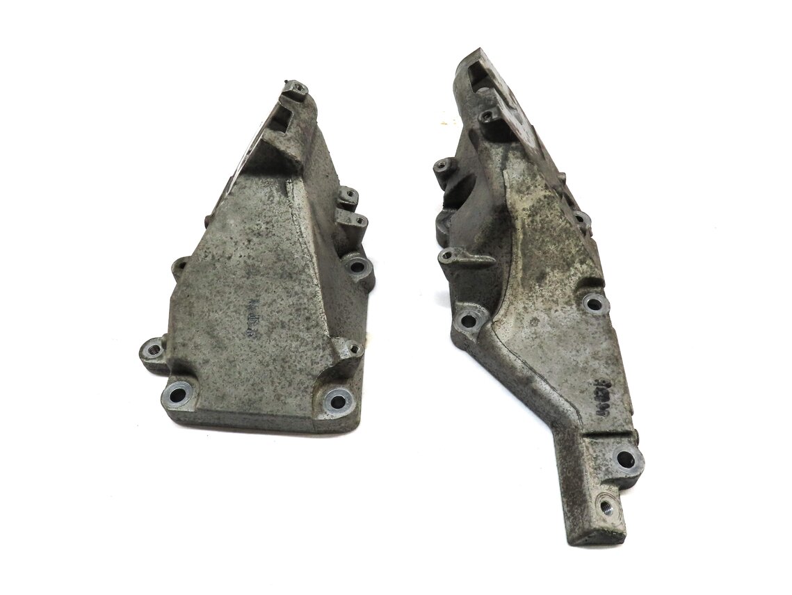 Thumbnail 3: 2014 MERCEDES GL450 X166 4.6L TURBO ENGINE LEFT & RIGHT MOTOR MOUNT BRACKET SET2