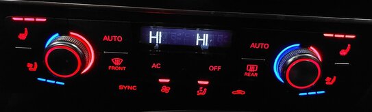 Thumbnail 2: 2012-2017 AUDI A6 S6 A7 S7 (C7 4G8) FRONT HEATER A/C TEMPERATURE CONTROL PANEL
