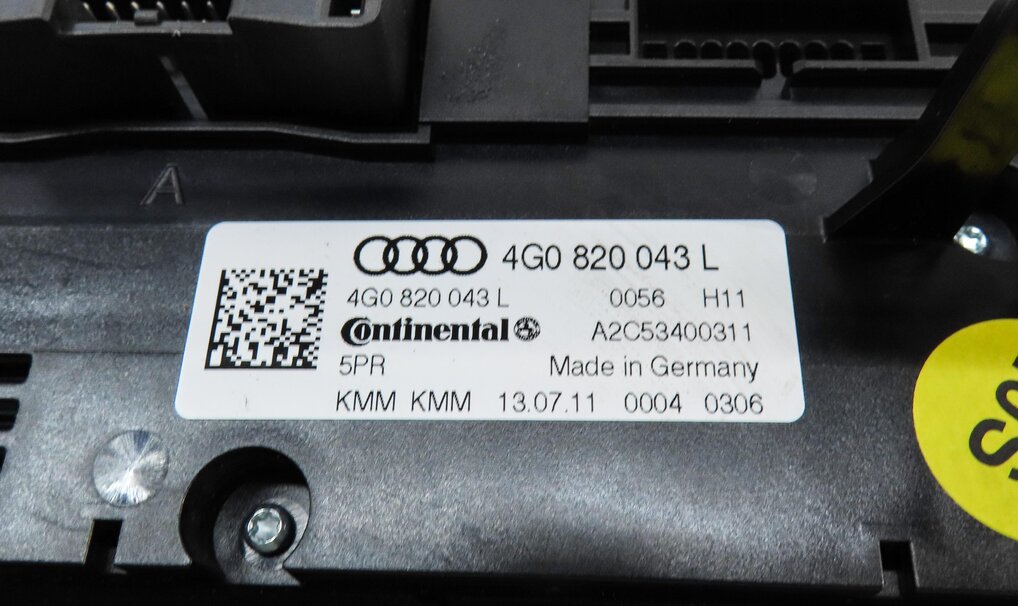 Thumbnail 6: 2012-2017 AUDI A6 S6 A7 S7 (C7 4G8) FRONT HEATER A/C TEMPERATURE CONTROL PANEL