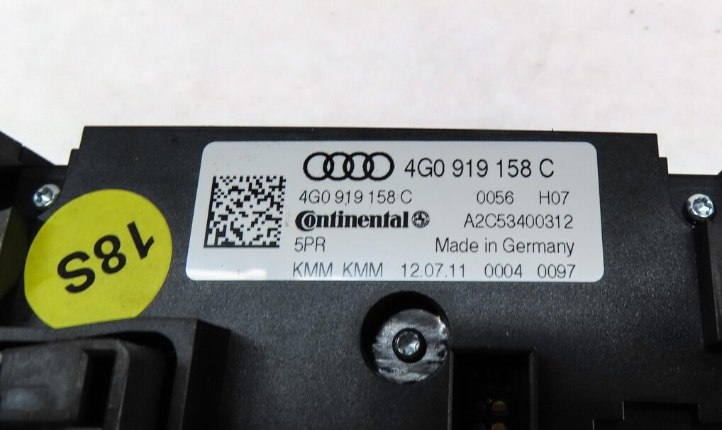 Thumbnail 6: 2012-2015 AUDI A6 A7 S6 S7 (C7 4G8) REAR HEATER A/C TEMPERATURE CONTROL PANEL