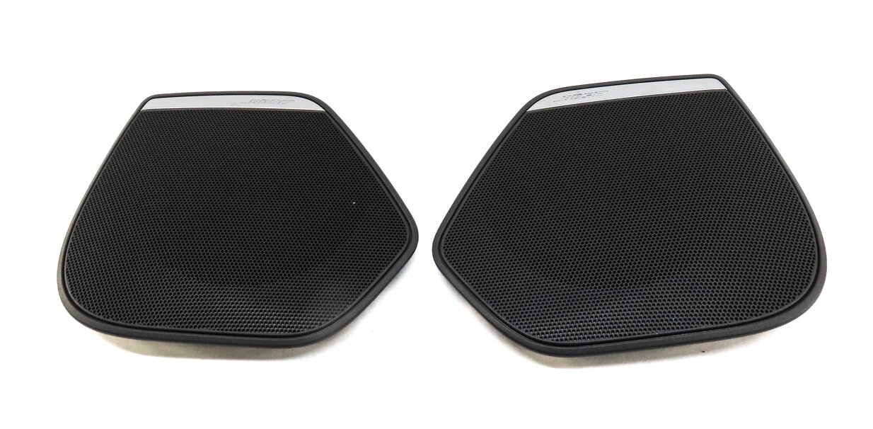 Thumbnail 5: 2012 AUDI A7 (C7 4G8) BOSE SPEAKER COVER GRILLE TRIM SET 4 (BLACK & SILVER)