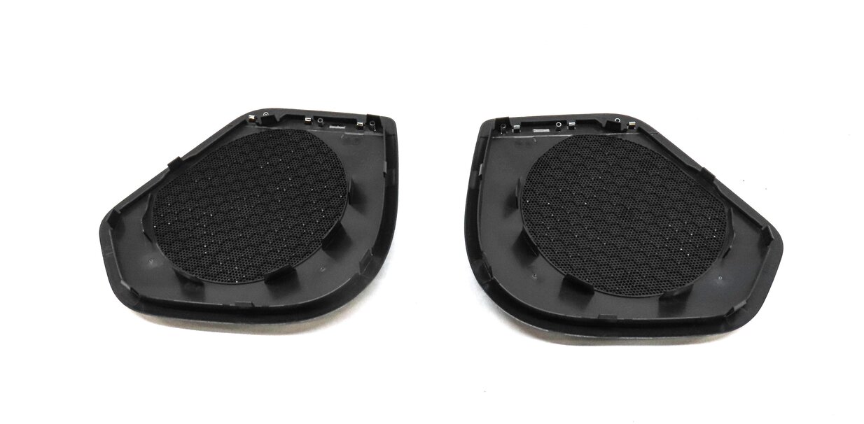 Thumbnail 6: 2012 AUDI A7 (C7 4G8) BOSE SPEAKER COVER GRILLE TRIM SET 4 (BLACK & SILVER)