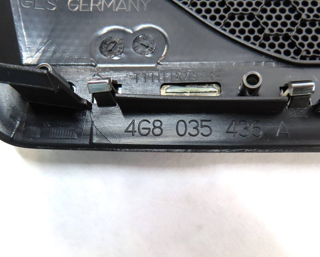 Thumbnail 7: 2012 AUDI A7 (C7 4G8) BOSE SPEAKER COVER GRILLE TRIM SET 4 (BLACK & SILVER)