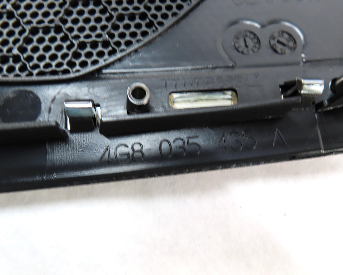 Thumbnail 8: 2012 AUDI A7 (C7 4G8) BOSE SPEAKER COVER GRILLE TRIM SET 4 (BLACK & SILVER)