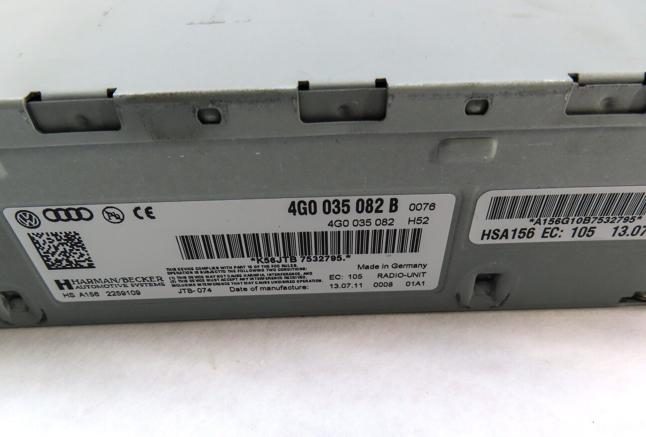 Thumbnail 5: 2012 AUDI A7 (C7 4G8) RADIO STEREO RECEIVER MODULE 4G0035082B