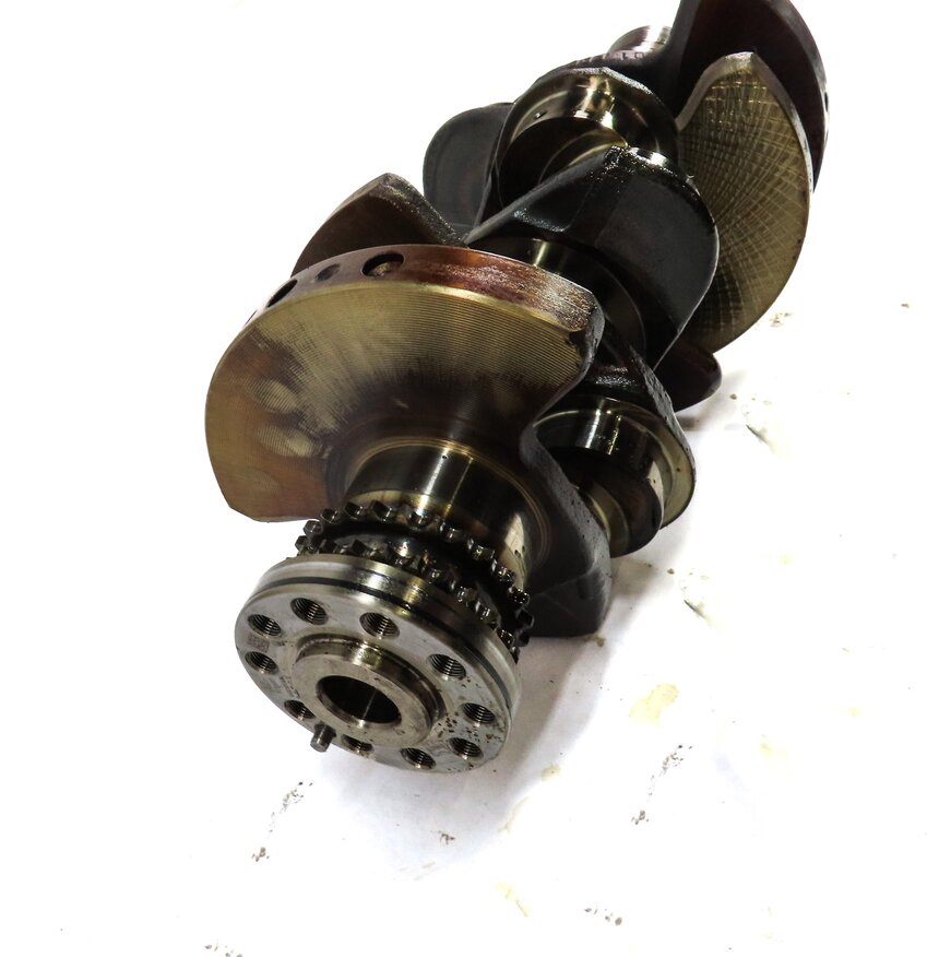 Thumbnail 2: 2012 AUDI A7 (C7 4G8) 3.0L SUPER CGXB ENGINE CRANKSHAFT CRANK SHAFT 06E105101AD