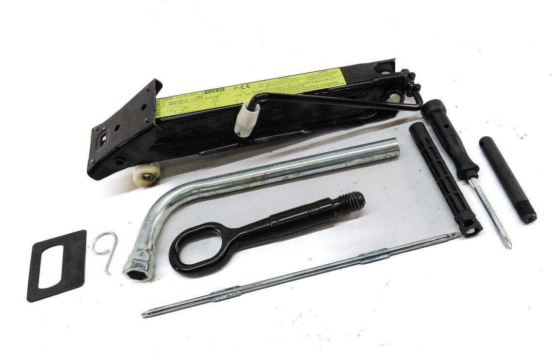 Thumbnail 3: 2012-2018 AUDI A6 S6 A7 S7 RS7 (C7) SPARE TIRE WHEEL SCISSOR JACK w/ TOOL KIT