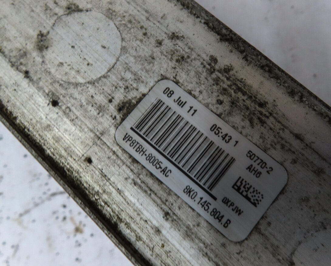 Thumbnail 2: 12-18 AUDI A6 A7 S5 B8 8T C7 3.0L SUPERCHARGED ENGINE AUXILIARY COOLER RADIATOR