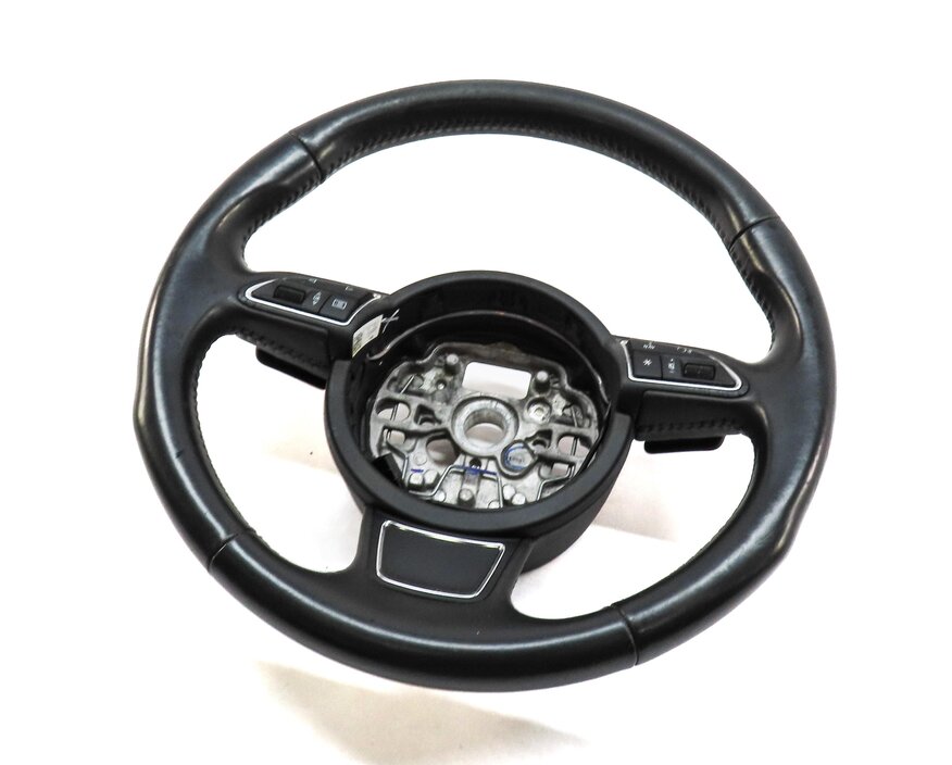 12 AUDI A6 A7 C7 4G 4G8 3 SPOKE TIPTRONIC SPORT STEERING WHEEL & BUTTONS PADDLES