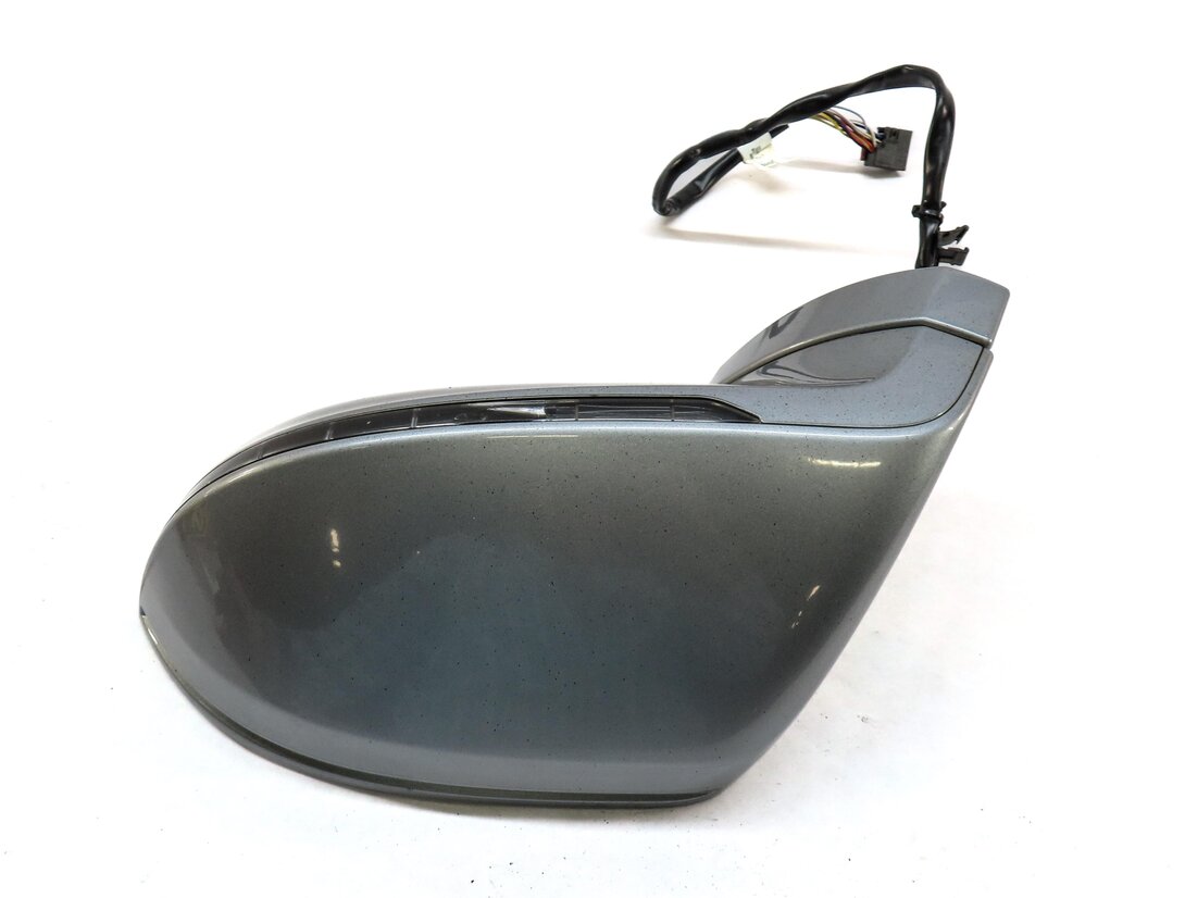 Thumbnail 3: 12-15 AUDI A7 (C7 4G8) FRONT LEFT DOOR MIRROR HEATED MANUAL FOLD (QUARTZ GRAY)
