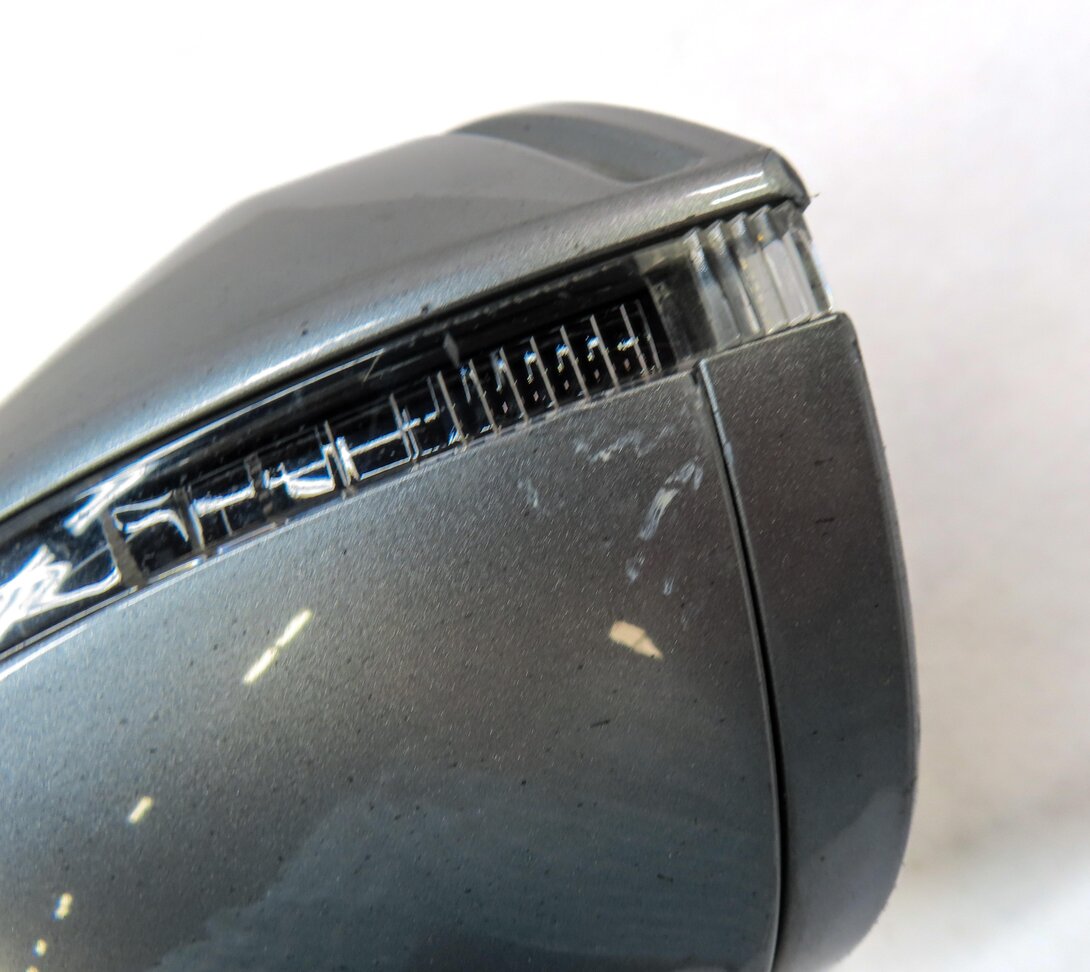 Thumbnail 6: 12-15 AUDI A7 (C7 4G8) FRONT LEFT DOOR MIRROR HEATED MANUAL FOLD (QUARTZ GRAY)