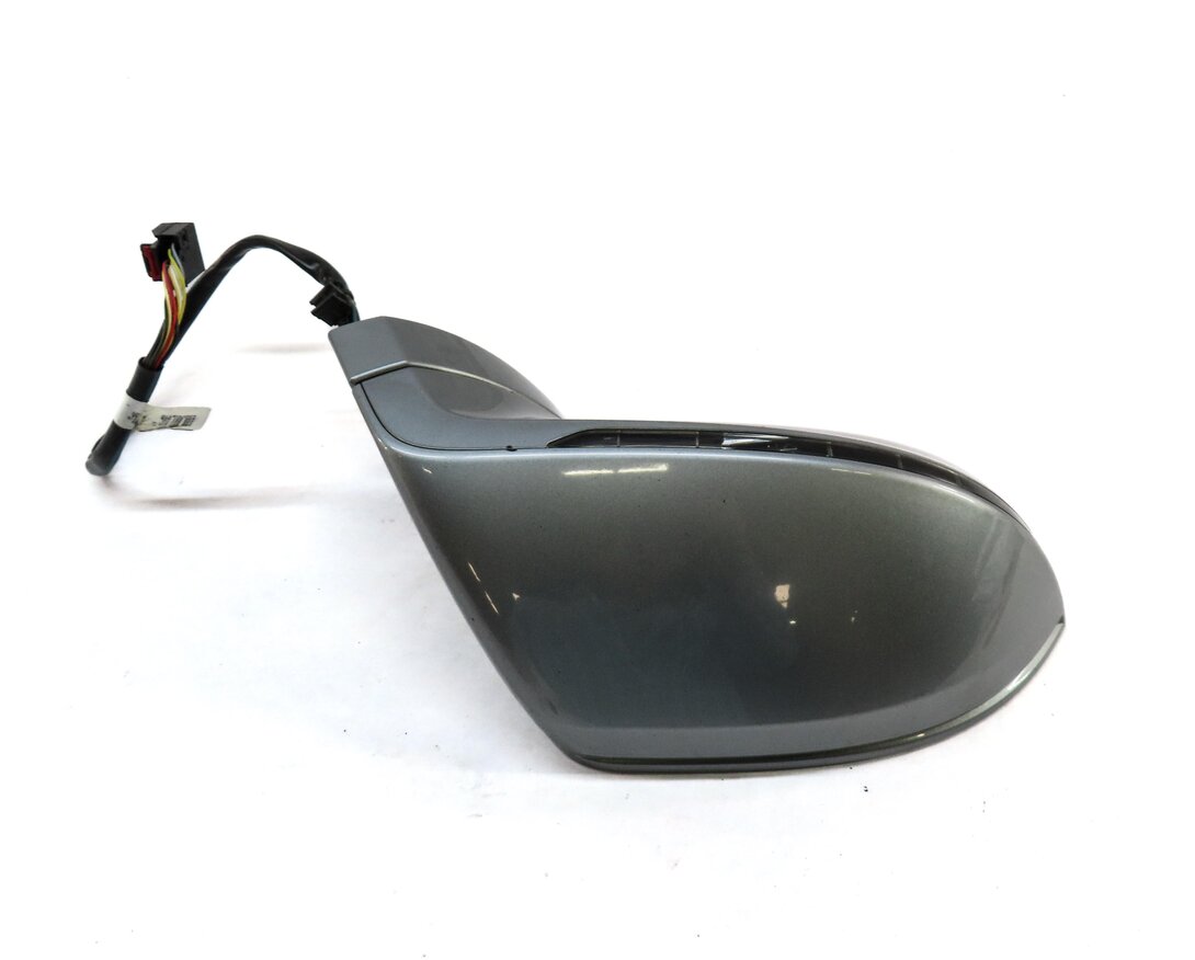 Thumbnail 3: 12-15 AUDI A7 (C7 4G8) FRONT RIGHT DOOR MIRROR HEATED MANUAL FOLD (GRAY)