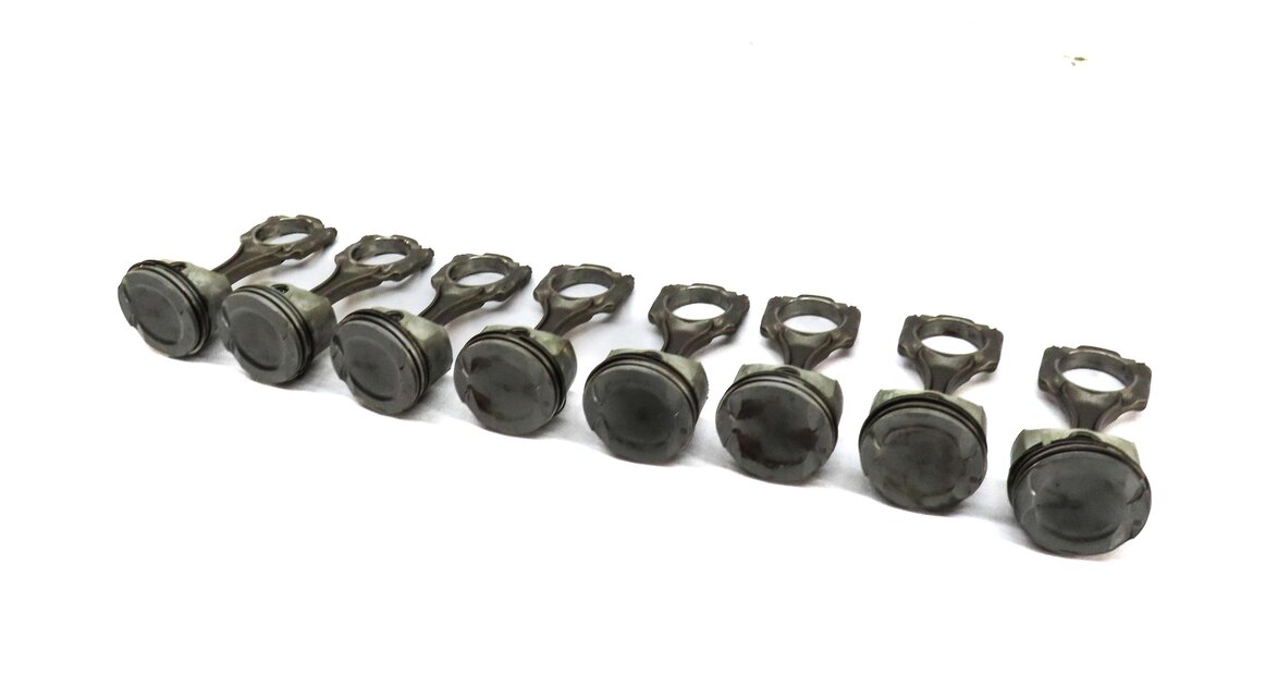 Thumbnail 1: 09-14 BMW 550i 750i X5 X6 (F01 F10 E70 E71) 4.4L N63 TURBO ENGINE PISTON SET 8