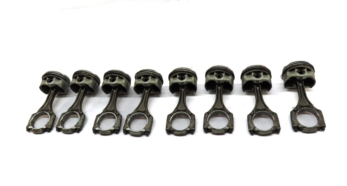 Thumbnail 4: 09-14 BMW 550i 750i X5 X6 (F01 F10 E70 E71) 4.4L N63 TURBO ENGINE PISTON SET 8