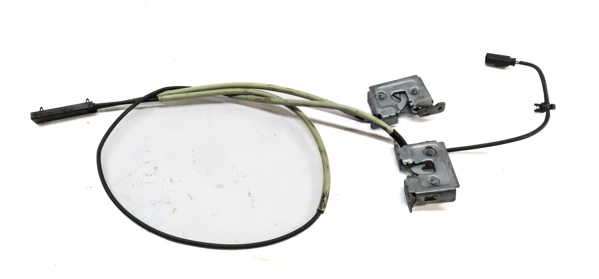 Thumbnail 2: 2012 BMW X5 (E70) FRONT LEFT & RIGHT LOWER HOOD LOCK LATCH SET 2 w/ CABLE