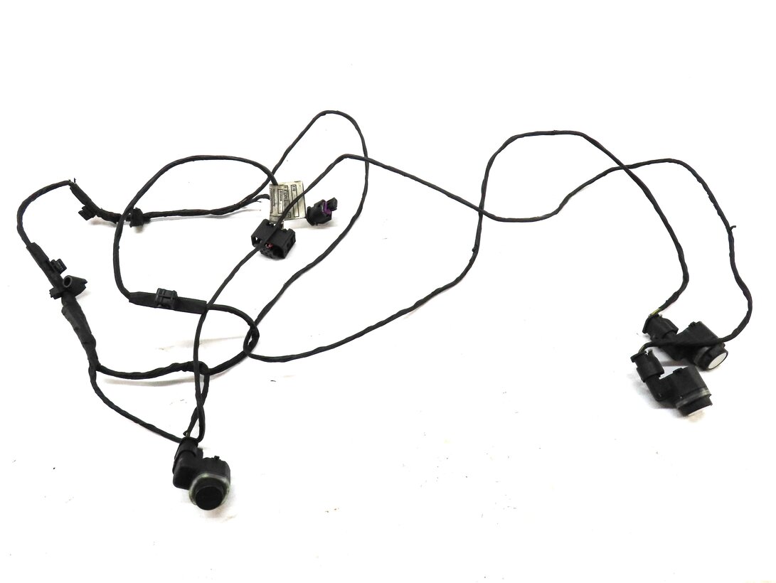 Thumbnail 2: 2012 BMW X5 (E70) REAR PARK ASSIST PDC SENSOR SET3 (WHITE) w/ WIRING HARNESS