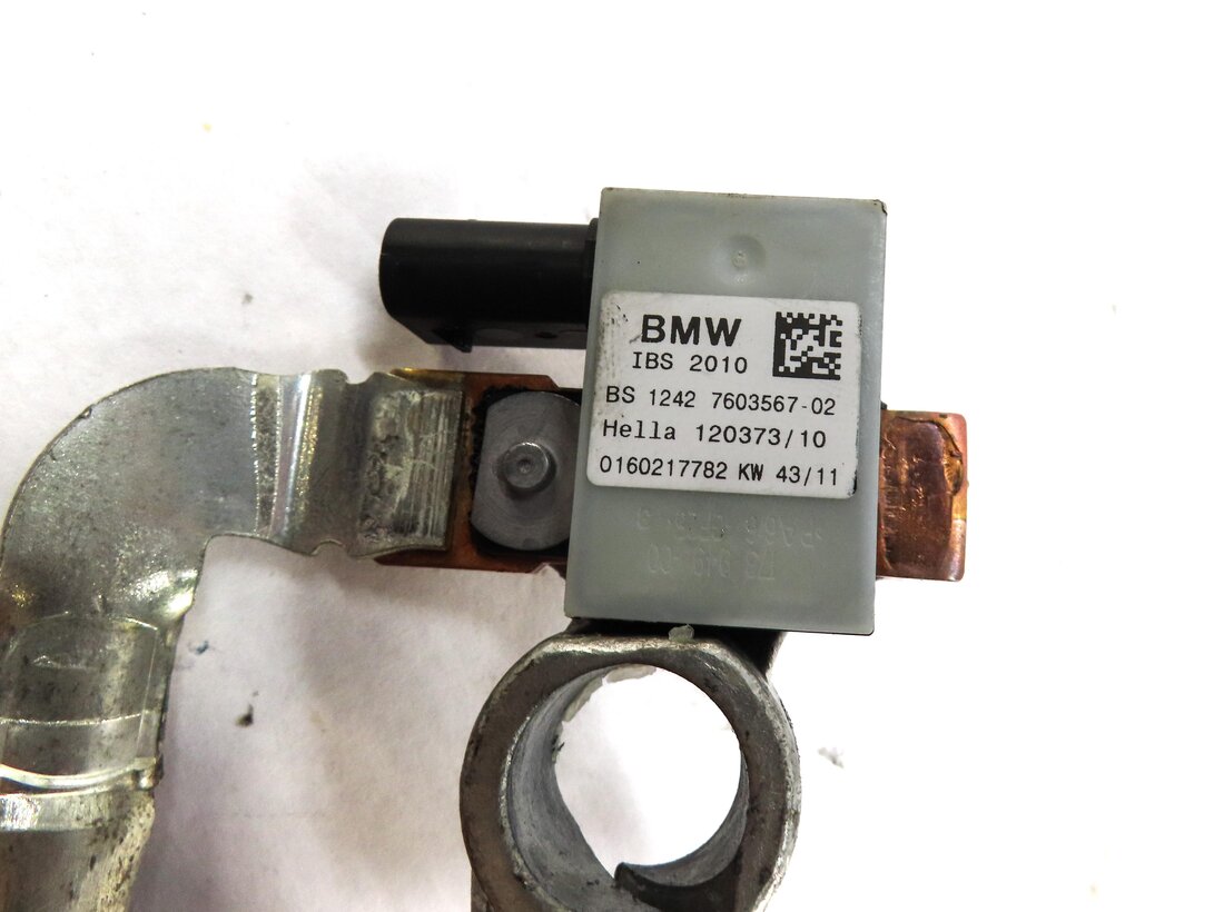 Thumbnail 4: 2012 BMW X5 (E70) NEGATIVE BATTERY CABLE w/ TERMINAL 12427603567