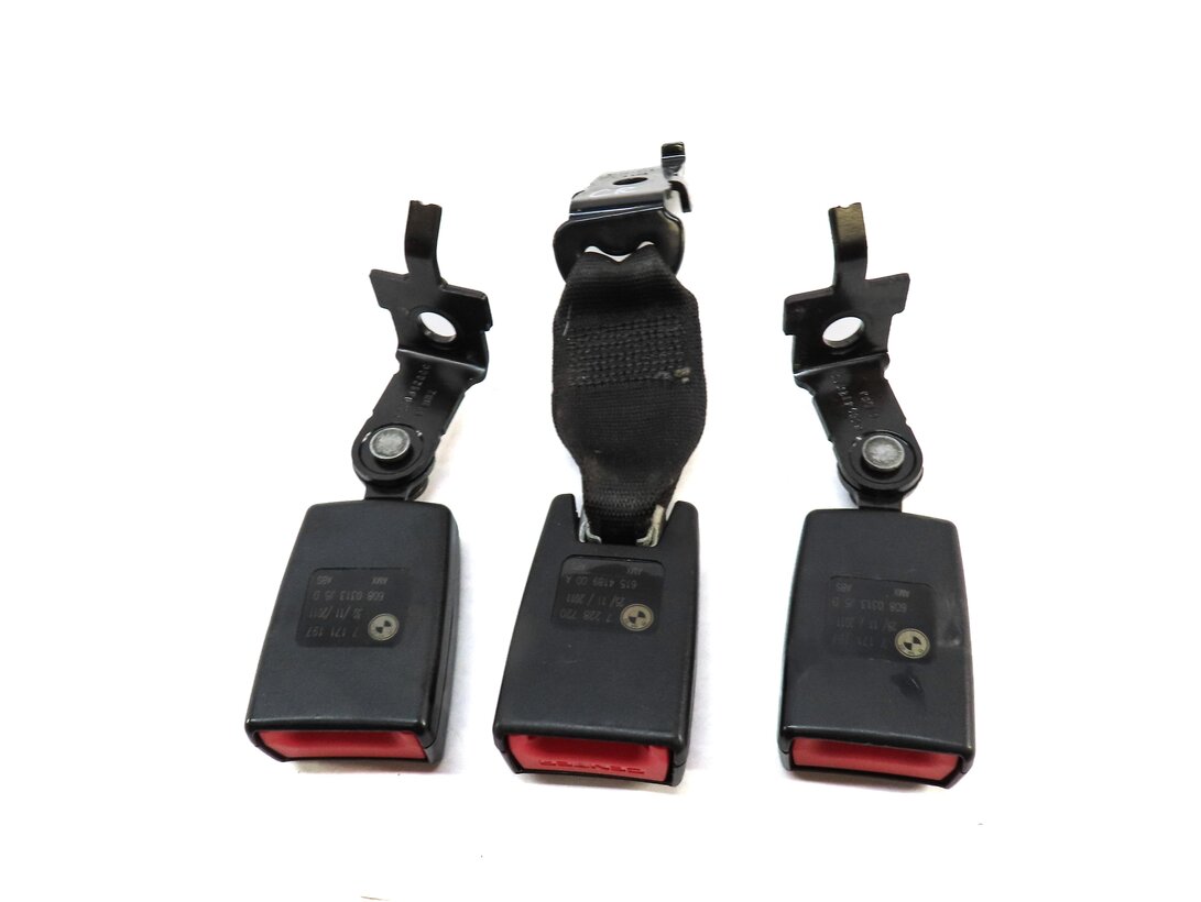 Thumbnail 4: 2012 BMW X5 (E70) REAR SECOND ROW LEFT RIGHT CENTER SEATBELT BUCKLE RECIVER SET3