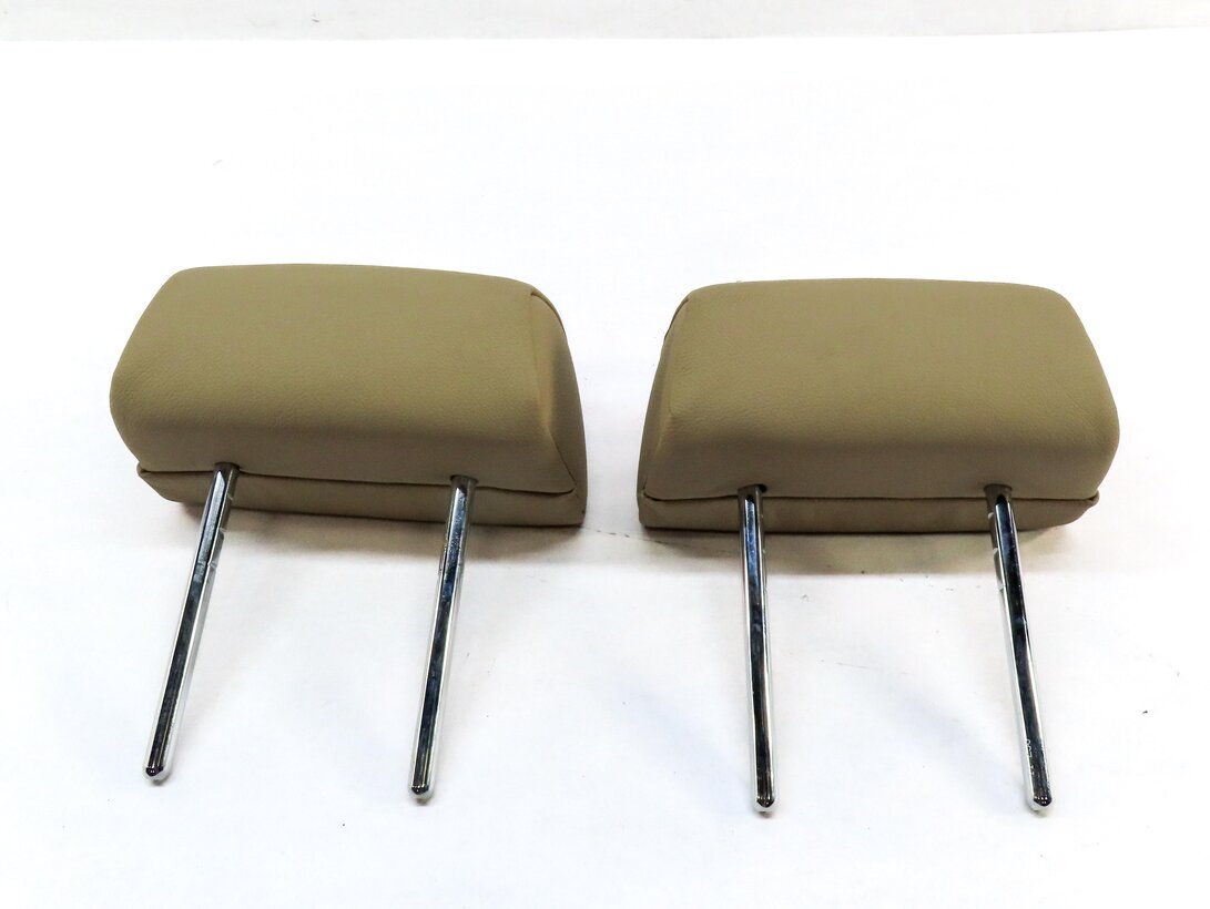 Thumbnail 7: 09-13 BMW X5 (E70) REAR LEFT & RIGHT SEAT HEADREST (BEIGE NEVADA LEATHER LVB4)
