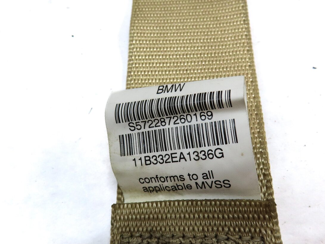Thumbnail 8: 2012 BMW X5 E70 REAR SECOND ROW LEFT RIGHT CENTER SEATBELT RETRACTOR SET3 BEIGE