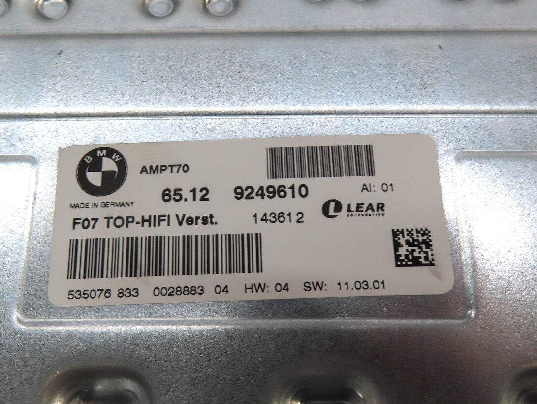 Thumbnail 4: 2011-2016 BMW X5 X5M X6 X6M Z4 (E70 E71 E89) STEREO HiFi DSP AUDIO AMP AMPLIFIER