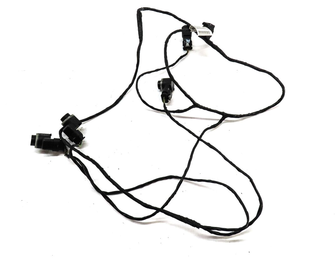 Thumbnail 4: 2012 BMW X5 (E70) FRONT PARK ASSIST PDC SENSOR SET4 (WHITE) w/ WIRE HARNESS