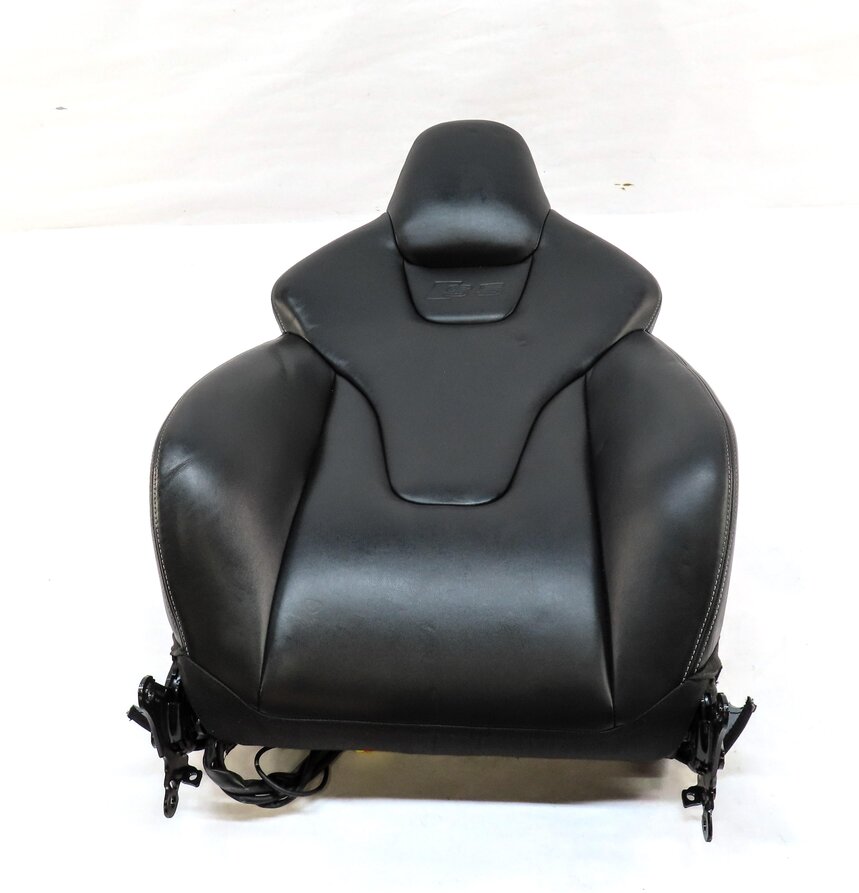2013 AUDI S5 (B8 8T) FRONT RIGHT UPPER TOP HEATED SPORT SEAT CUSHION (BLACK)