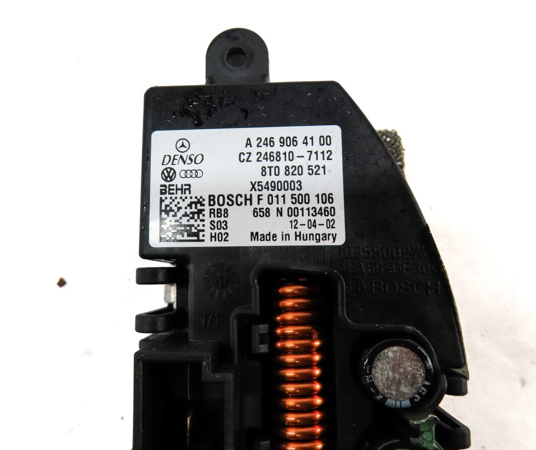 Thumbnail 4: 2013 AUDI S5 (B8 8T) FRONT HEATER A/C BLOWER MOTOR SPEED RESISTOR