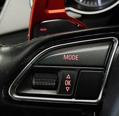 Thumbnail 2: 2013-2017 AUDI S5 (B8 8T) 3-SPOKE FLAT BOTTOM SPORT STEERING WHEEL w PADDLES