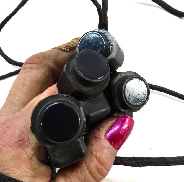 Thumbnail 6: 2013 AUDI S5 (B8 8T) REAR PDC PARK ASSIST SENSOR SET w/ HARNESS (MOONLIGHT BLUE)