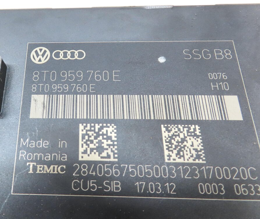 Thumbnail 3: 2010-2017 AUDI A5 S5 RS5 (B8 8T) LEFT FRONT DRIVER MEMORY SEAT CONTROL MODULE
