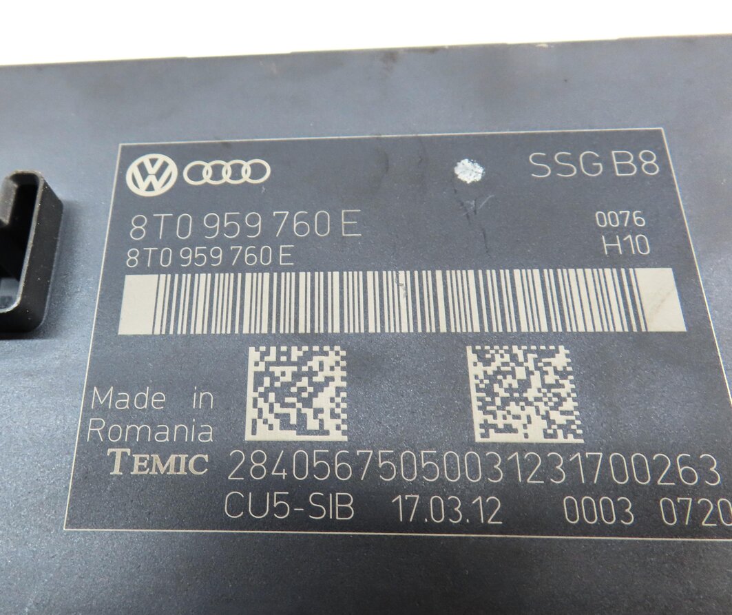 Thumbnail 3: 10-17 AUDI A5 S5 RS5 (B8 8T) FRONT RIGHT PASSENGER MEMORY SEAT CONTROL MODULE