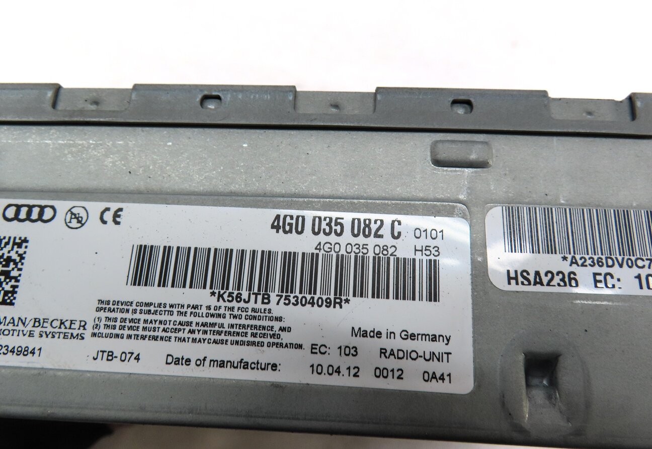 Thumbnail 5: 2013 AUDI S5 (B8 8T) AM/FM RADIO STEREO RECEIVER CONTROL MODULE