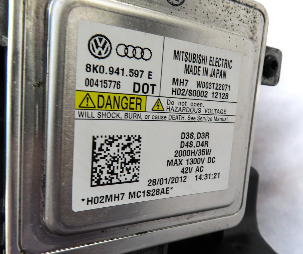Thumbnail 7: 13-17 AUDI A5 S5 (B8 8T) LEFT DRIVER XENON HID HEADLIGHT LIGHT LAMP (NON AFS)