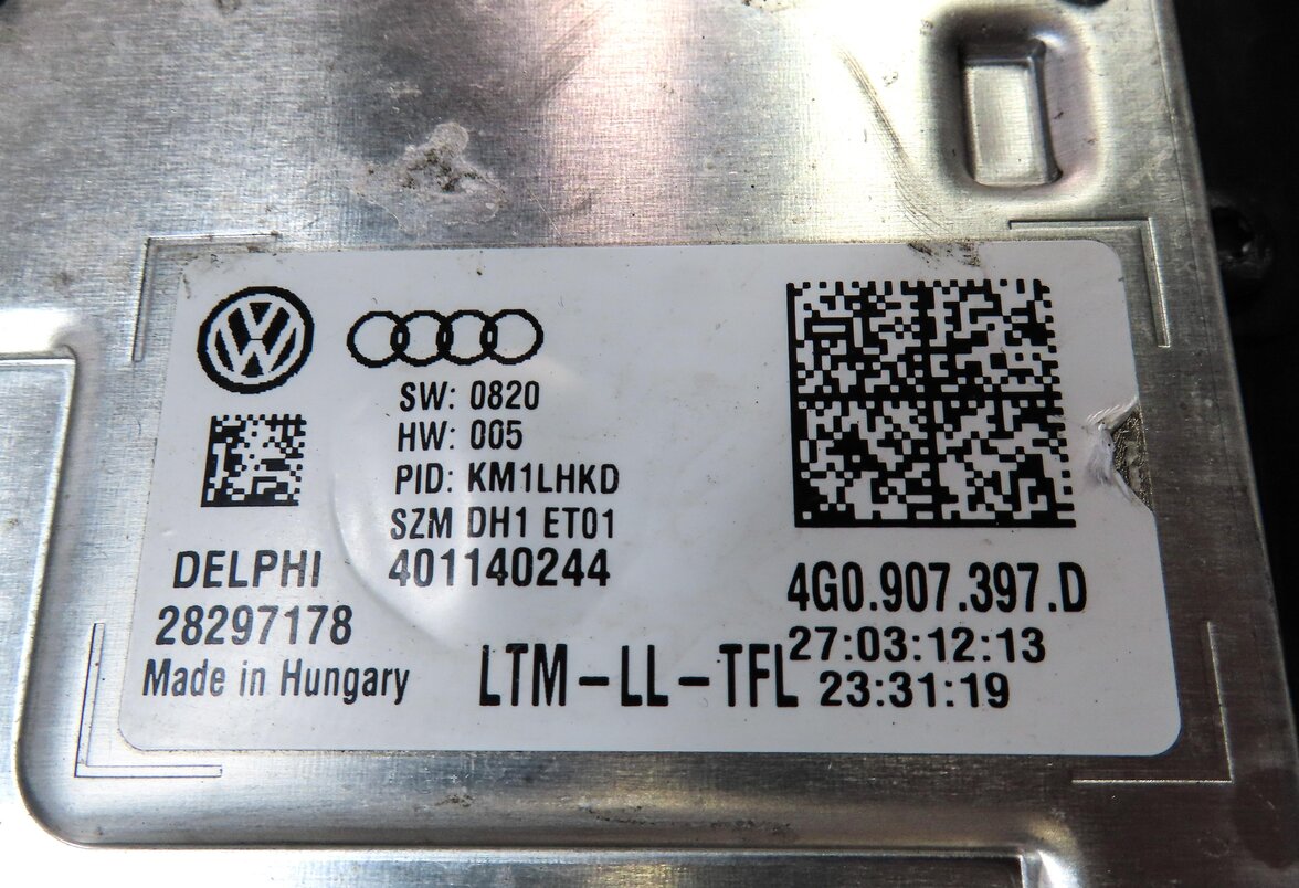 Thumbnail 6: 2013-2017 AUDI A5 S5 (B8 8T) RIGHT PASSENGER XENON HID HEADLIGHT LAMP (NON AFS)