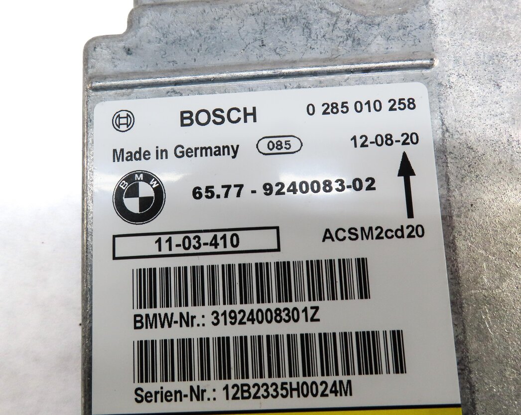 Thumbnail 5: 07-14 BMW 128i 135i X1 X5 X5M X6 X6M (E84 E87 E70 E71) SRS BAG CONTROL MODULE