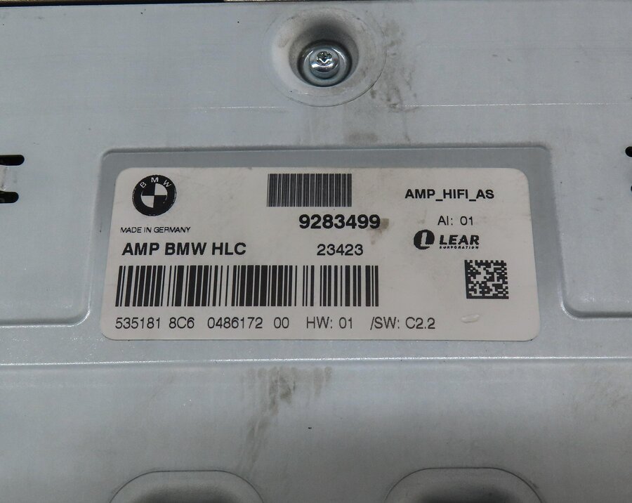 Thumbnail 4: 2012-2015 BMW X1 (E84) RADIO STEREO AUDIO AMP AMPLIFIER (LEAR)