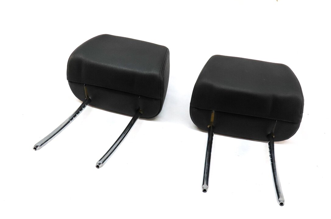 13-15 BMW X1 (E84) FRONT LEFT DRIVER & RIGHT PASSENGER SEAT HEADREST SET (BLACK)
