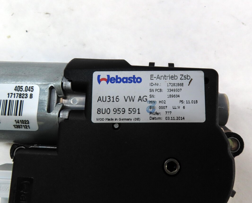 Thumbnail 5: 2015-2018 AUDI Q3 (8U) SUNROOF SUN ROOF WINDOW MOTOR