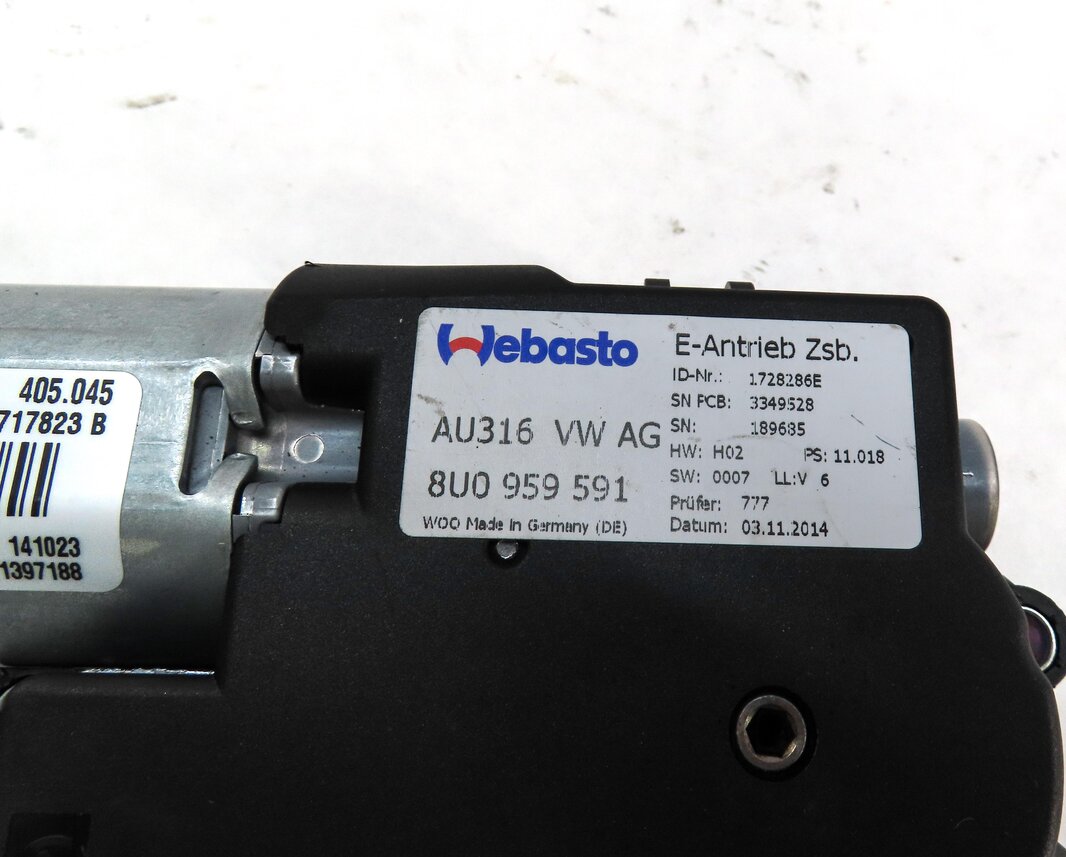 Thumbnail 6: 2015-2018 AUDI Q3 (8U) SUNROOF SUN ROOF WINDOW MOTOR