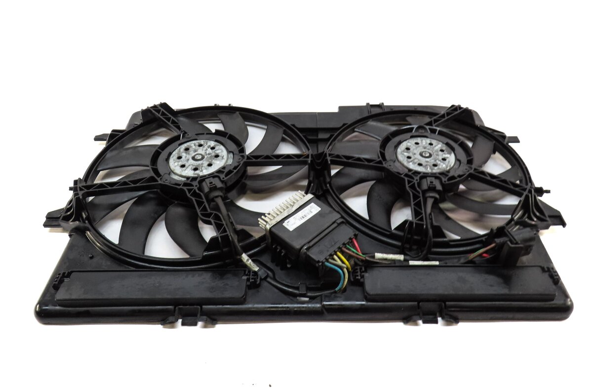 Thumbnail 4: 2016-2018 AUDI A6 Q3 (C7 8U) 2.0L TURBO ENGINE RADIATOR COOLING FAN ASSEMBLY