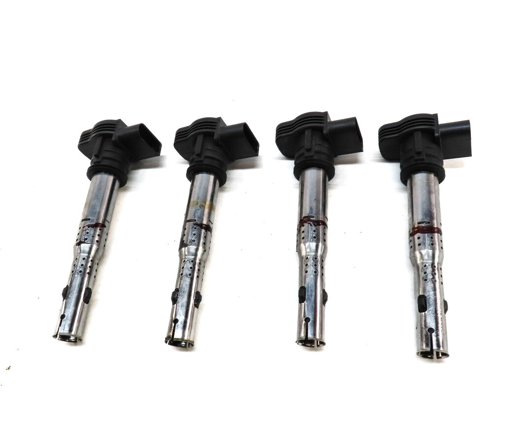 Thumbnail 4: 07-17 AUDI A3 A4 S4 A5 S5 A6 Q3 Q5 R8 TT (8P 8K 8T 8R C7) 2.0T IGNITION COIL SET