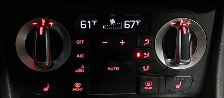 Thumbnail 2: 2015-2016 AUDI Q3 (8U) FRONT HEATER A/C TEMPERATURE CLIMATE CONTROL PANEL